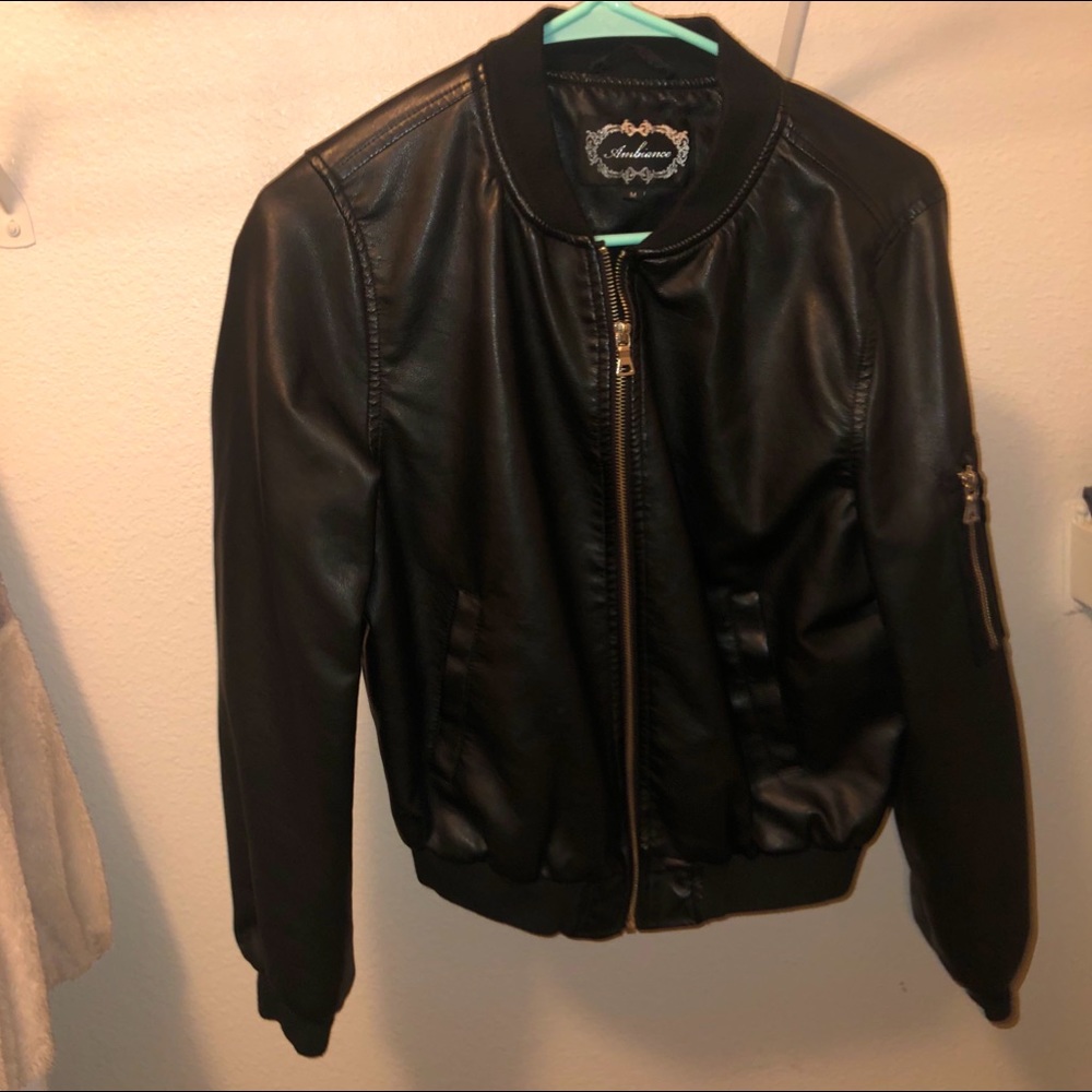 Ambiance faux leather jacket